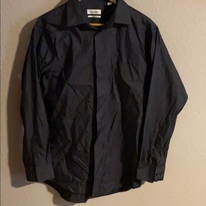 EUC CALVIN KLEIN DRESS SHIRT DARK GRAY